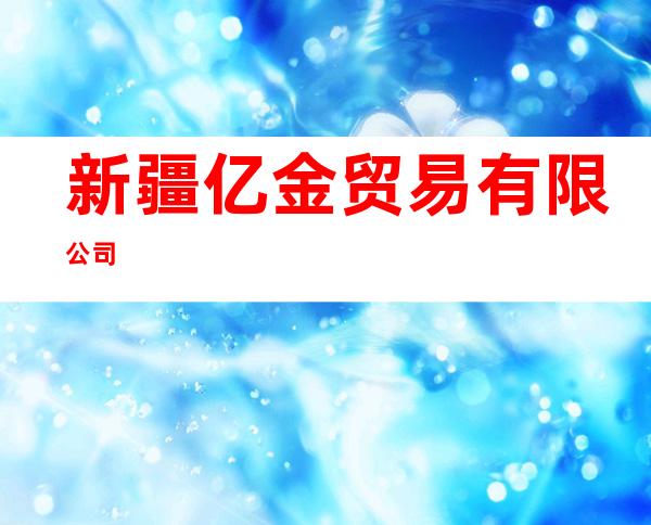 新疆亿金贸易有限公司